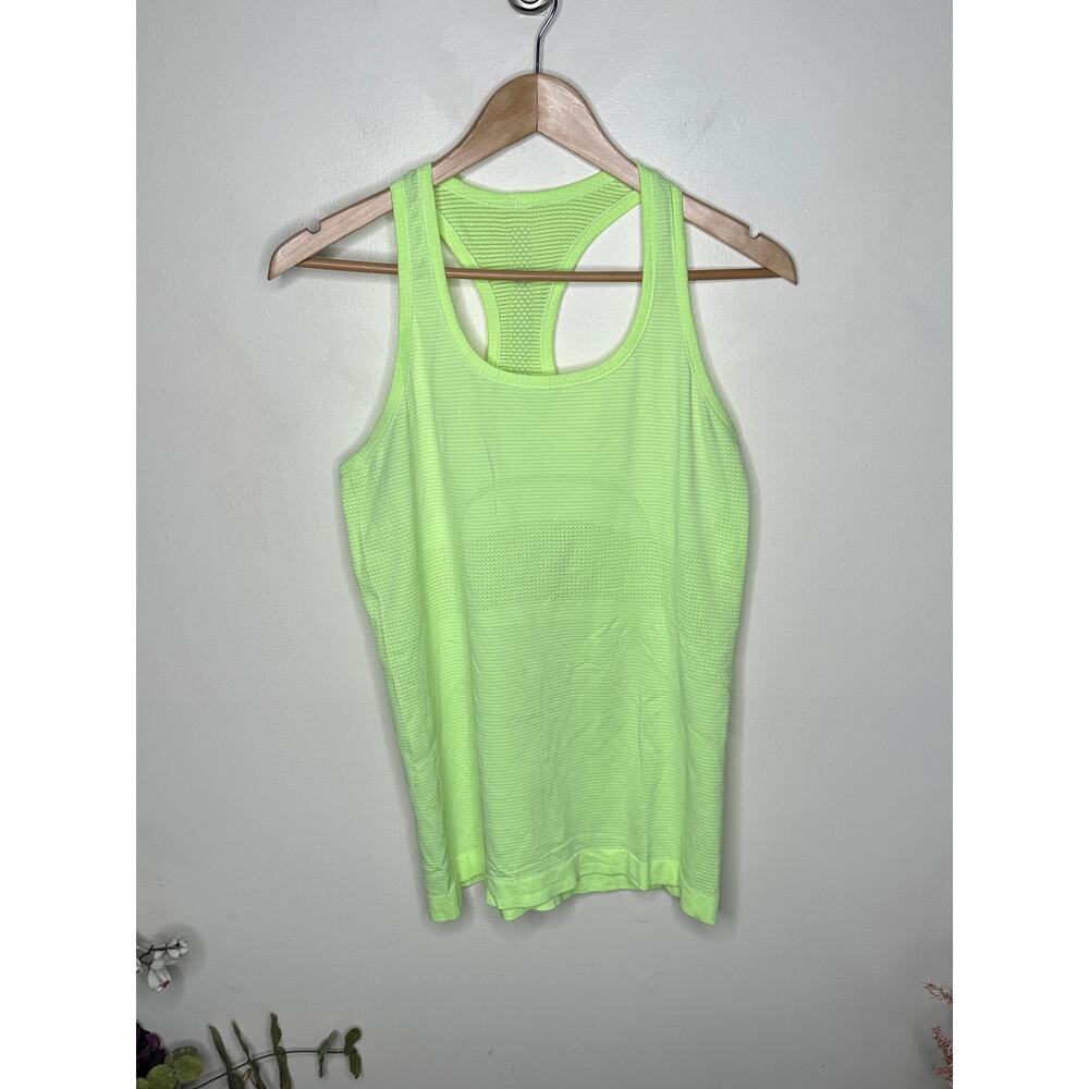 LULULEMON Swiftly Tech Tank Top Faded Zap Green Sz 10 {SS25} - Picture 2 of 5